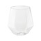 Clear Hexagonal Stemless Plastic Wine Goblets - 12 oz. (64 Glasses)